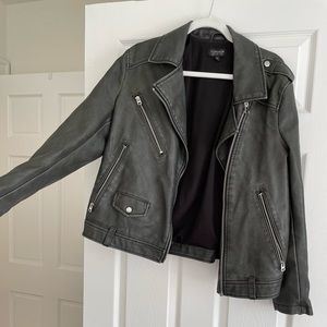 TOPSHOP Faux Leather Jacket